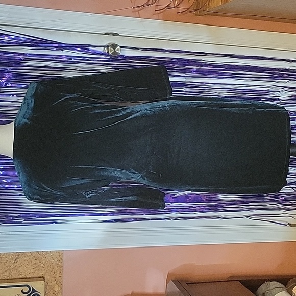 Anne Klein velvet green dress sz 12 - Picture 6 of 7